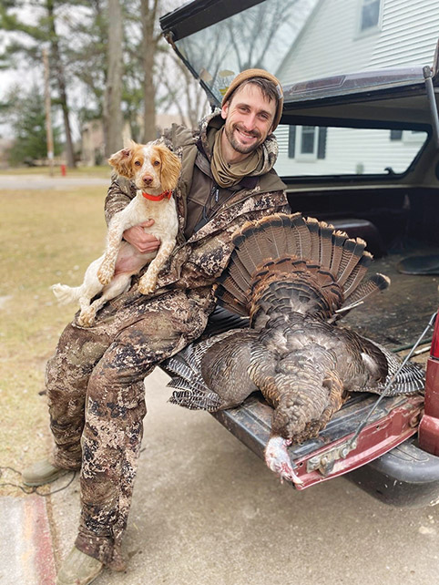 hunting turkey in the fall woods