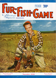 November 1950 hunter with pheasant